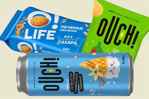 Продукция новых СТМ «Дикси»: напиток OUCH! со вкусом ванильного пломбира, овсяное печенье O!LIFE без сахара и чипсы со сладким тайским перцем