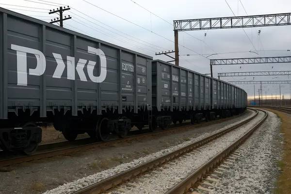 Пустые вагоны РЖД на железнодорожных путях — символ падения грузопотока и кризиса в перевозках