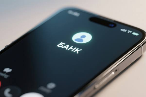 Входящий звонок с пометкой «Банк» на экране смартфона — иллюстрация к статье о маркировке корпоративных вызовов
