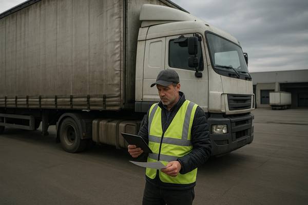 Тяжелый грузовой автомобиль на автомагистрали — символ восстановления грузоперевозок в России в условиях низкой рентабельности
