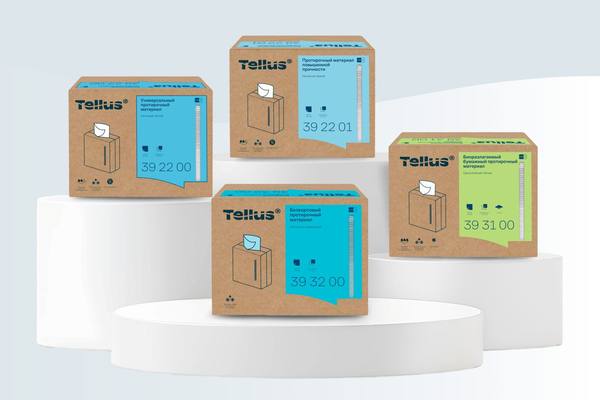 Новая линейка профессиональных протирочных материалов Tellus в формате pop-up для бизнеса и HoReCa