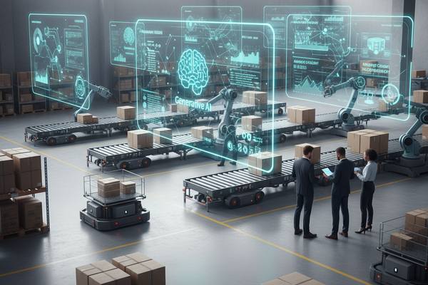 Современный логистический центр с элементами ИИ: интеграция технологий в ритейл и цепочки поставок