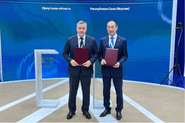 Подписание соглашения между Иркутской областью и Республикой Саха (Якутия) о создании транспортного коридора «Таксимо – Мирный»