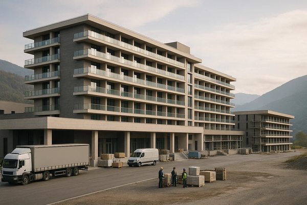 Строительство гостиничного комплекса в туристическом регионе России: рост ввода отелей к 2026 году и влияние на логистику и цепочки поставок