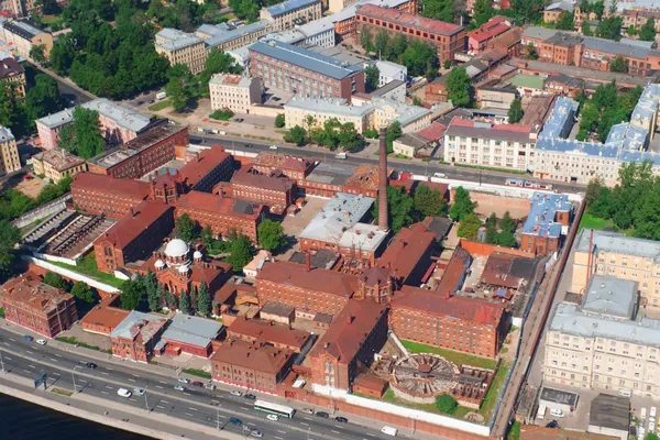 Аэрофотосъёмка комплекса бывшего СИЗО «Кресты» в Санкт-Петербурге, купленного девелопером КВС для создания музейно-гостиничного и общественного кластера