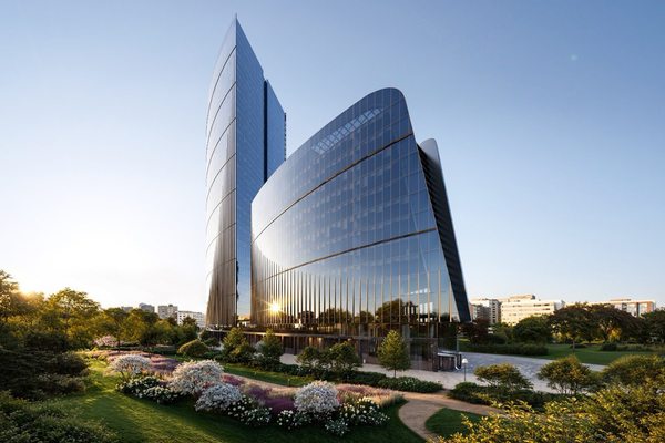 Современный офисный комплекс в Москве рядом с зелёной зоной — влияние транспортной доступности на офисный рынок