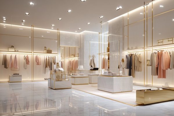 Интерьер магазина международного fashion-бренда в торговом центре на фоне сокращения офлайн-присутствия ритейлеров в России