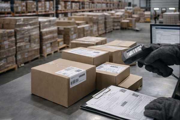 Сканирование и оформление посылок на складе маркетплейса — страхование товаров в логистической цепочке