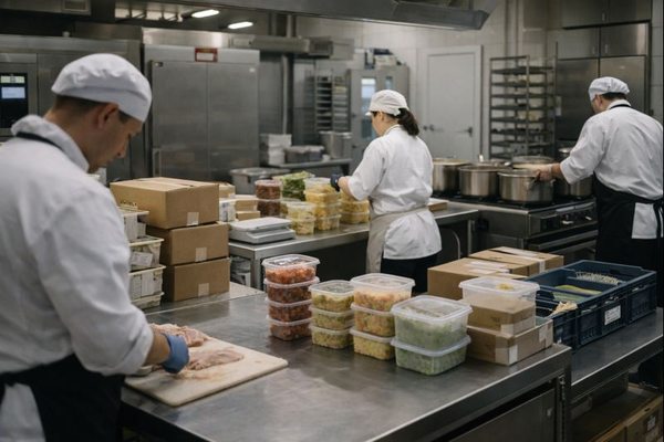 Производственная кухня и упаковка готовых блюд — рост издержек и роль логистики foodservice в общепите