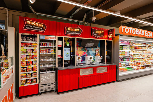 Раменная самообслуживания в магазине «Магнит у дома» — формат готовой еды и быстрых перекусов