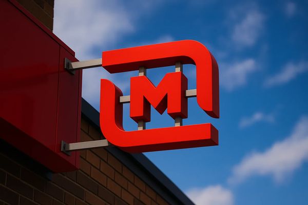 Логотип сети «Магнит» как символ стратегии запуска энергетических напитков под собственной торговой маркой