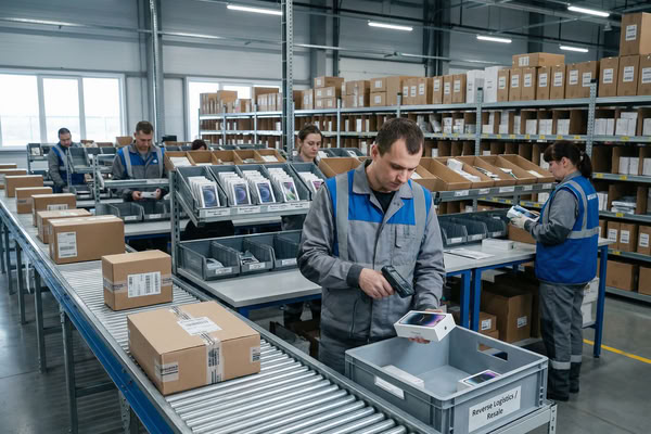 Сортировка и проверка смартфонов на складе: рост ресейла и обратной логистики на российском рынке электроники