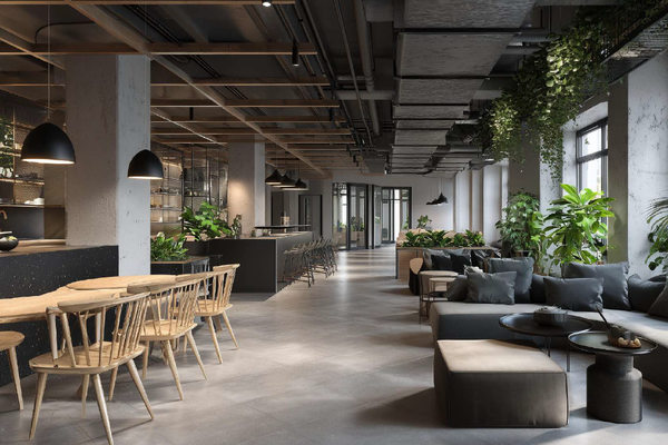 Интерьер сервисного офиса в Санкт-Петербурге — гибкие офисные пространства и рабочие зоны