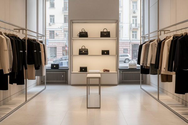 Бутик люксового ресейла в Москве с ограниченным ассортиментом брендовой одежды и аксессуаров на фоне замедления рынка