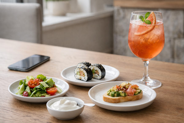 Мини-порции блюд и безалкогольный коктейль в кафе — тренд рационального потребления и роста доставки еды в 2026 году