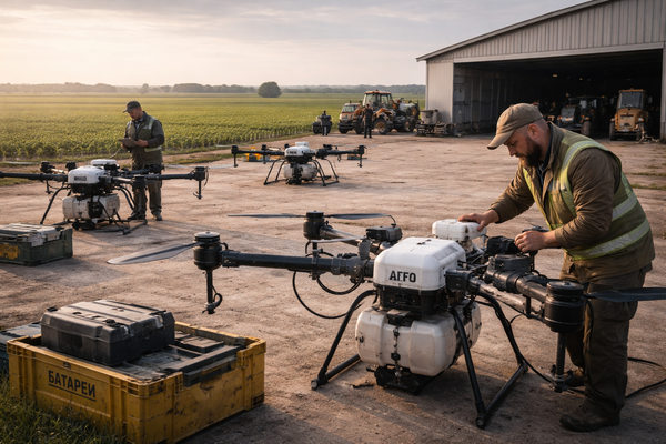 агродроны подготовка к вылету сельское хозяйство беспилотники обработка полей агротехнологии