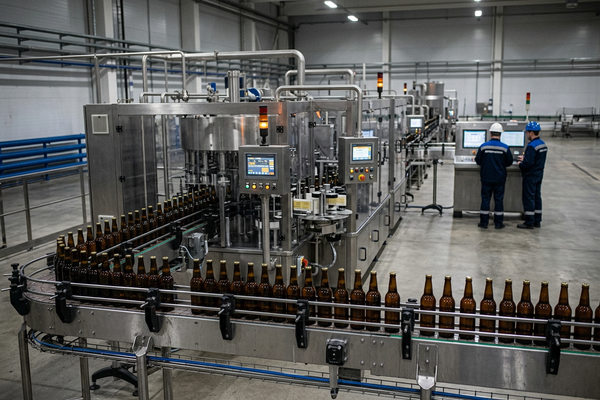 линия розлива пива на пивоваренном заводе — производство и логистика пивной продукции