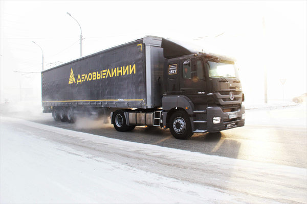 Грузовой автомобиль «Деловые Линии» на магистральном маршруте — ускорение межтерминальных перевозок по 8500 направлениям
