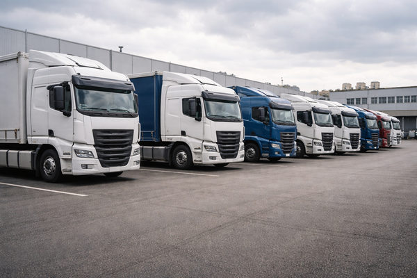 грузовые тягачи с полуприцепами автопарк транспортной компании обновление техники логистика перевозки