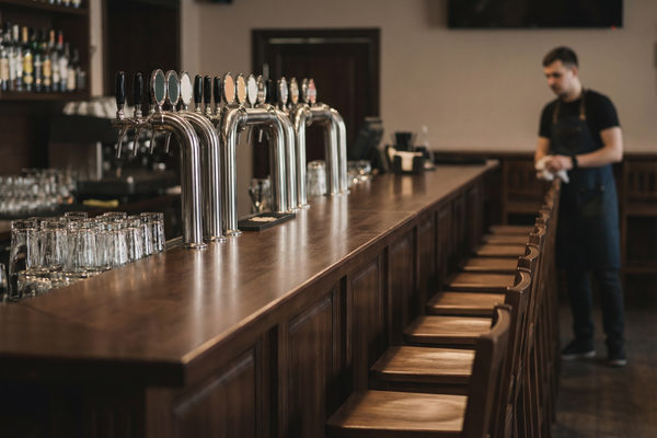 пустой бар с пивными кранами снижение спроса в HoReCa и влияние на поставки и логистику пива
