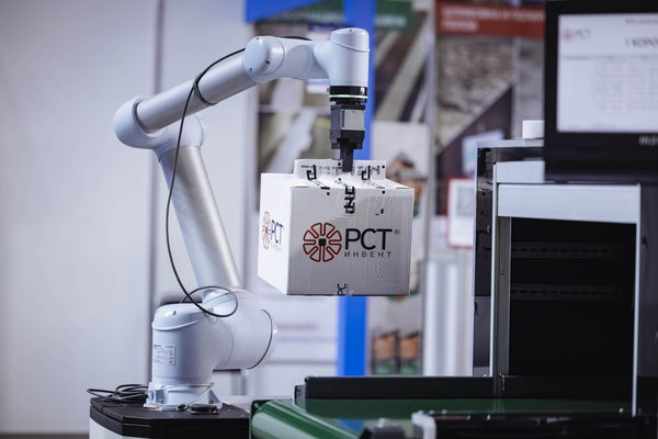 роботизированная система с коботом и RFID для автоматизированной приемки товаров на складе, технология автоматизации складской логистики