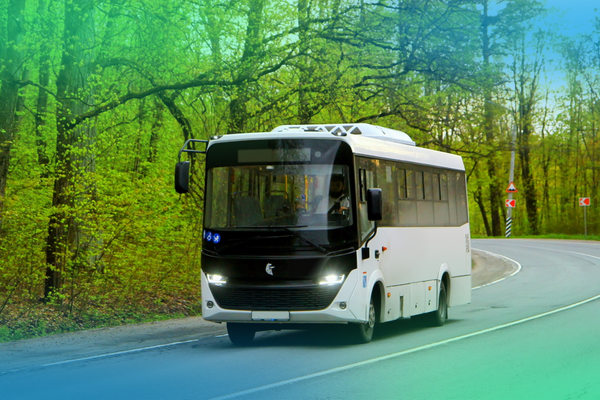 новый автобус на региональном маршруте обновление автобусного парка пассажирские перевозки Россия