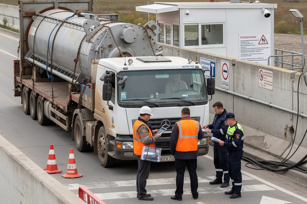поставка негабаритного оборудования на АЭС, проверка документов на КПП, логистика атомной станции