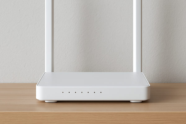 Wi-Fi роутер с антеннами на столе — рост спроса на бюджетные модели роутеров в России