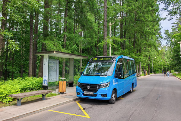 Низкопольный автобус малого класса на маршруте Москвы как часть обновления коммерческих перевозок