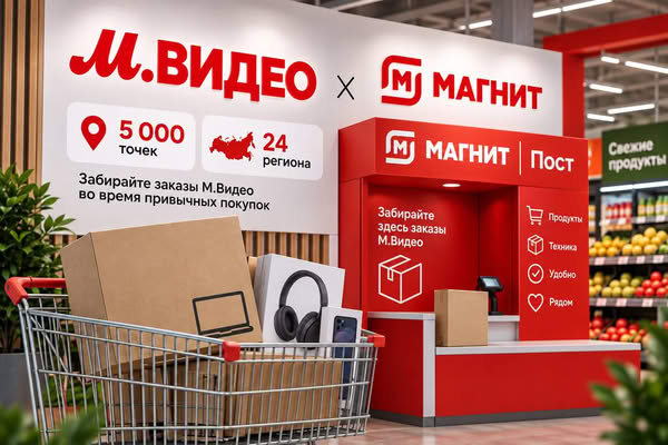 Выдача онлайн-заказа в партнерском ПВЗ внутри розничного магазина